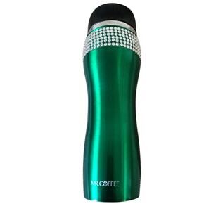 Mr. Coffee Grand Lux Travel Mug Green with Bling and Sparkle 12.5 oz NWOT